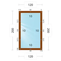 Мягкое окно 120x200 см, для веранды, беседки